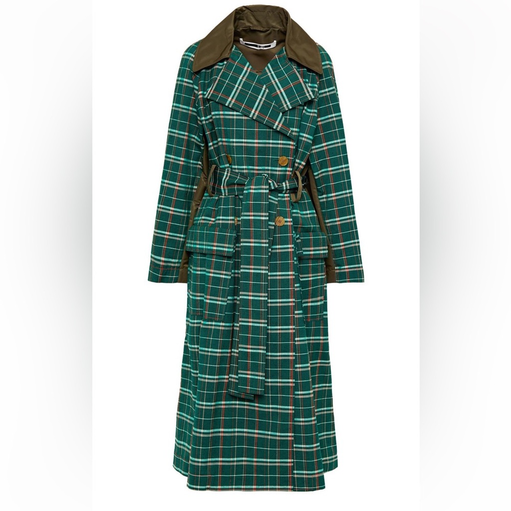 MCQ ALEXANDER MCQUEEN plaid jacket green